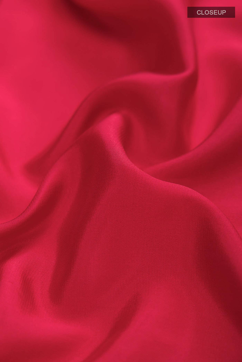 Red Mysore Crepe Saree