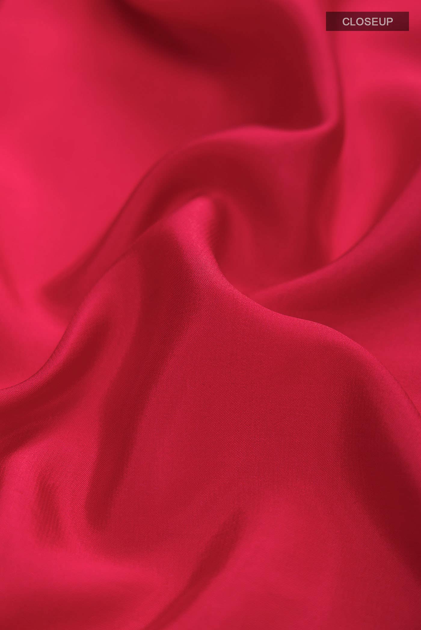 Red Mysore Crepe Saree