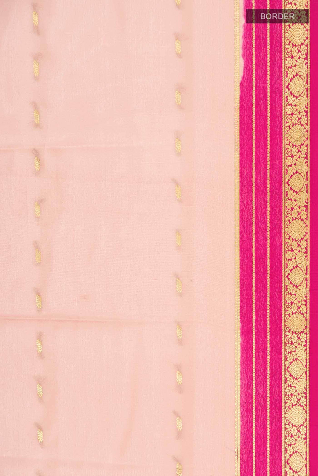 Pink Mysore Crepe Saree