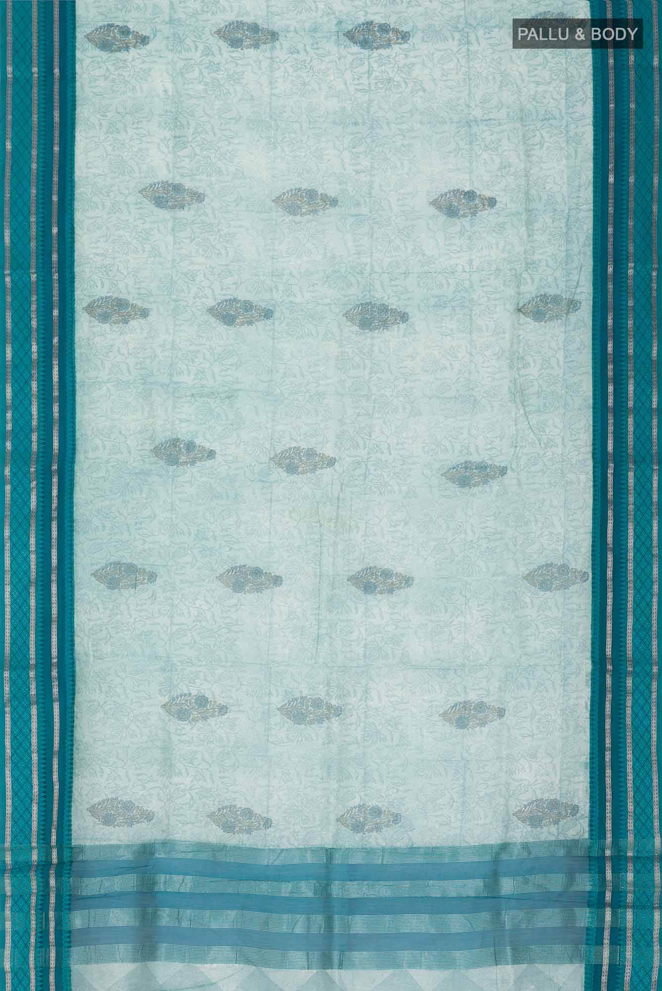 Green Chanderi Silk Cotton Saree