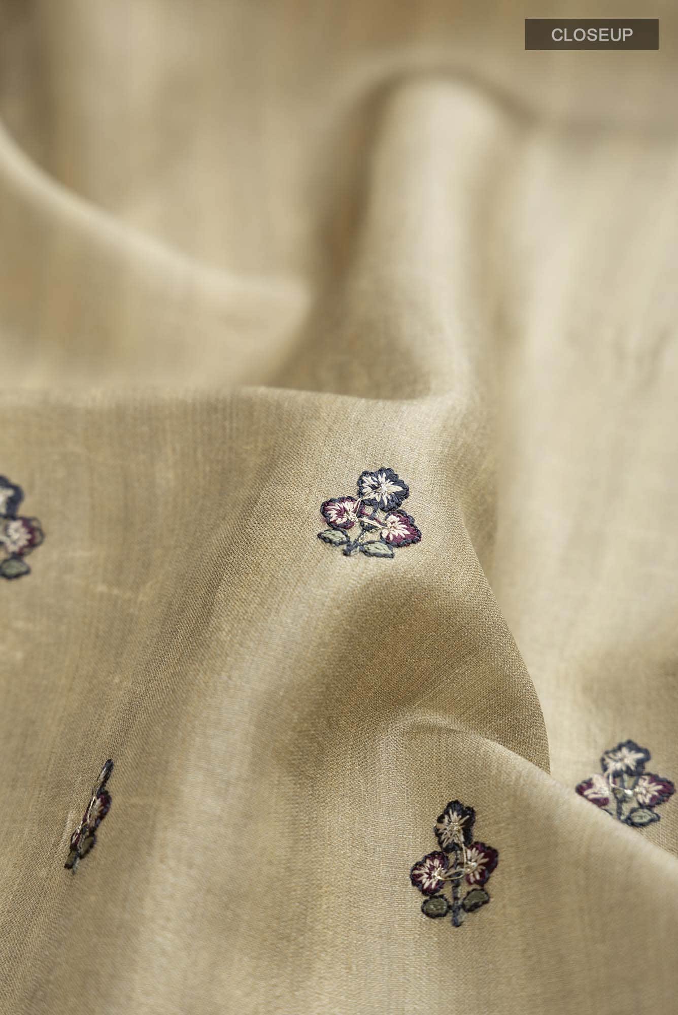 Sage Green Bhagalpuri Tussar Silk Saree