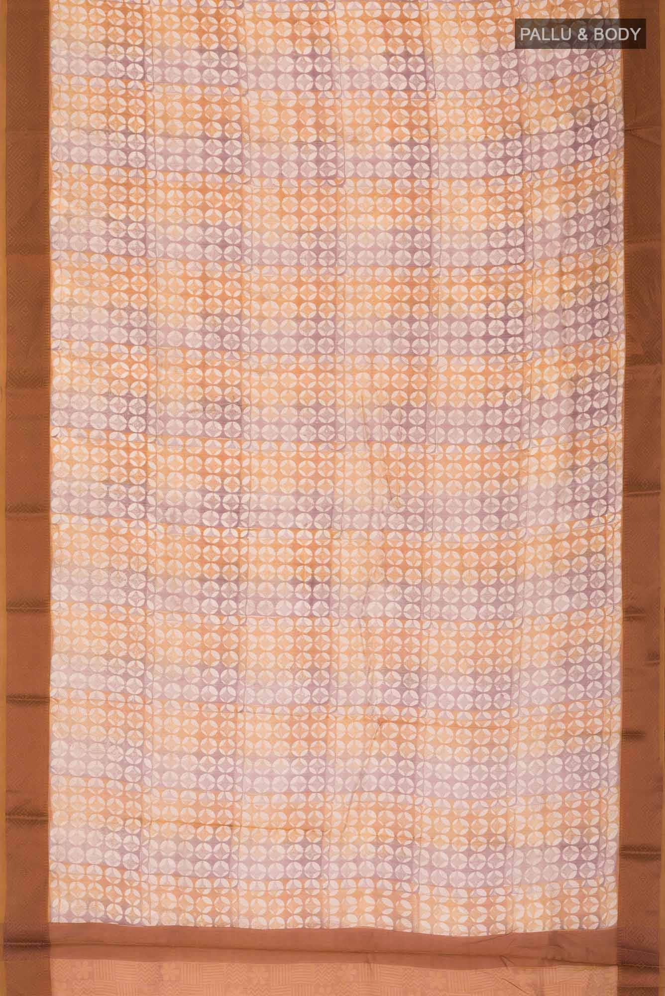 Mustard Chanderi Silk Cotton Saree