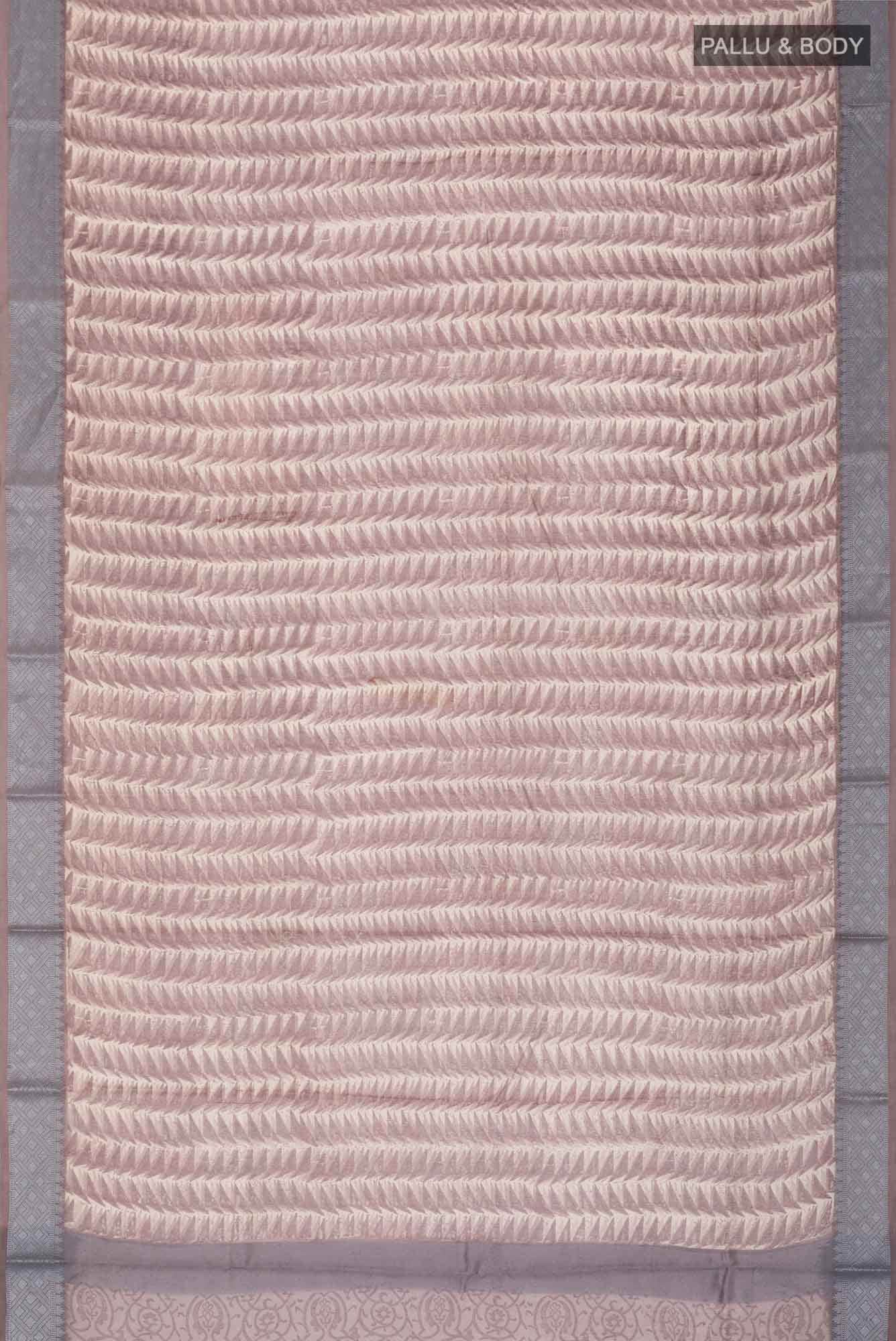 Mauve Chanderi Silk Cotton Saree
