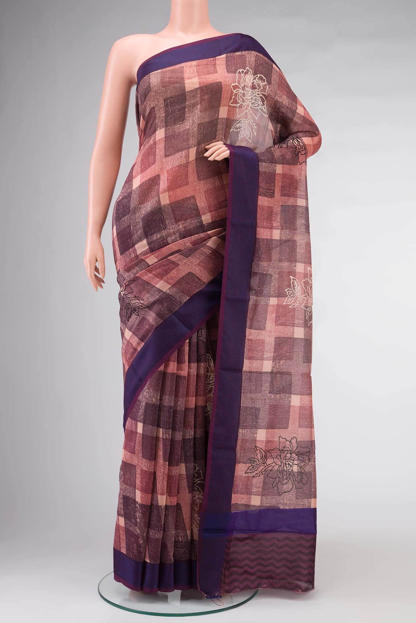 Multi Chanderi Silk Cotton Saree