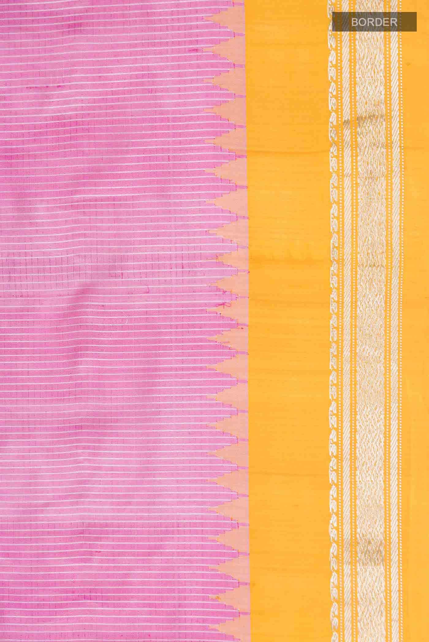Pink Gadwal Silk Saree