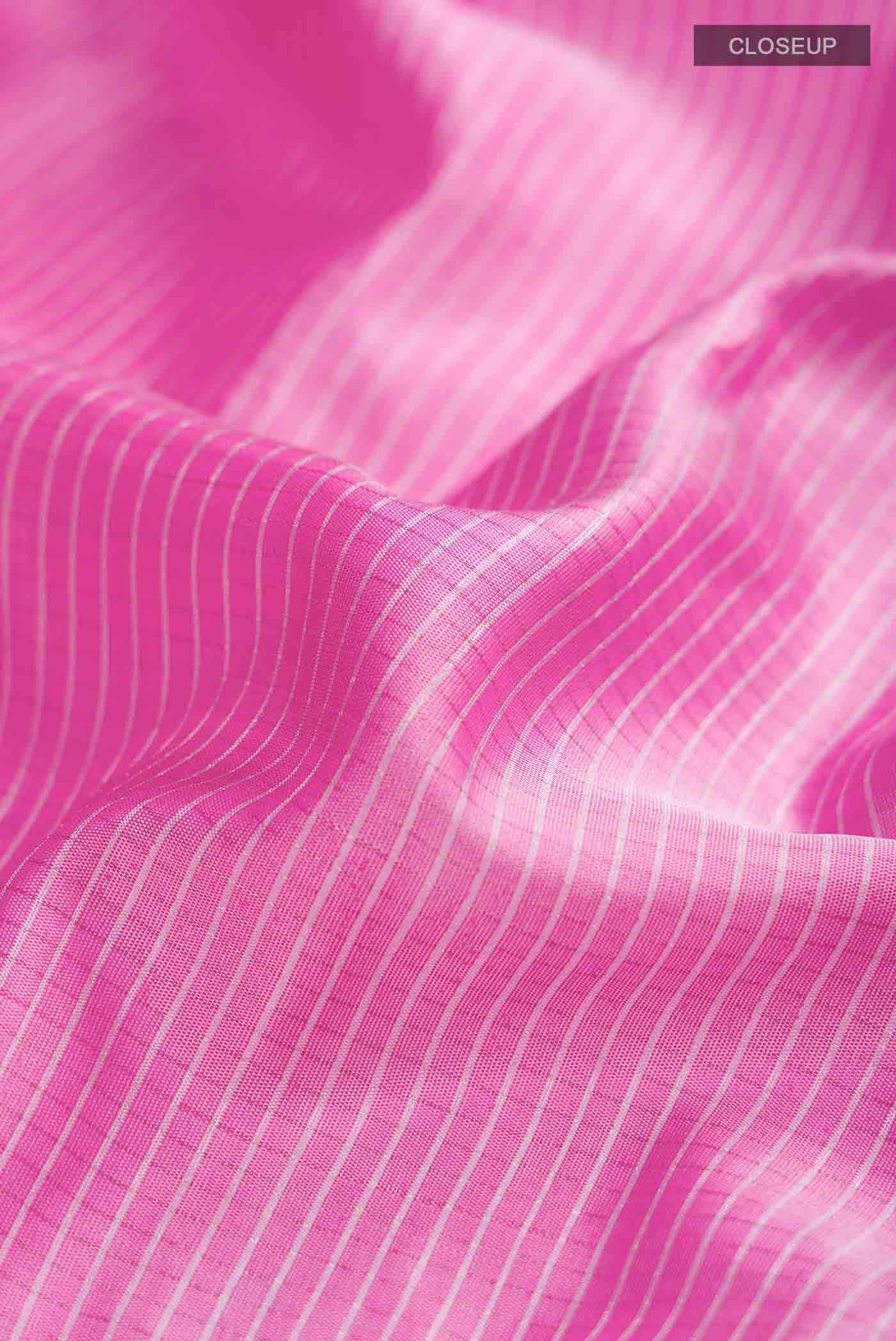 Pink Gadwal Silk Saree