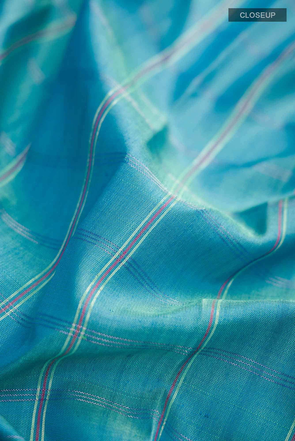 Blue Gadwal Silk Saree