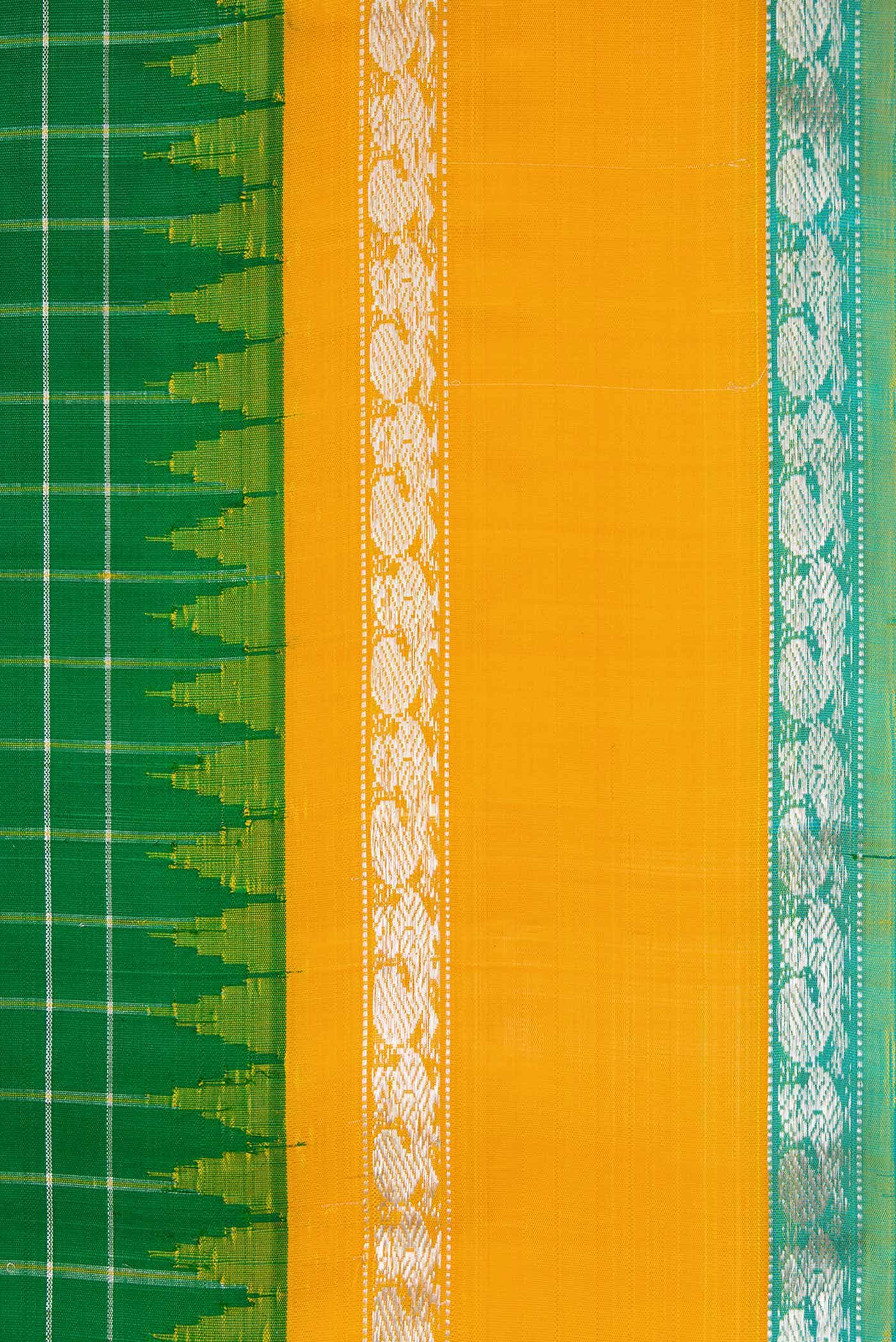 Green Gadwal Silk Saree