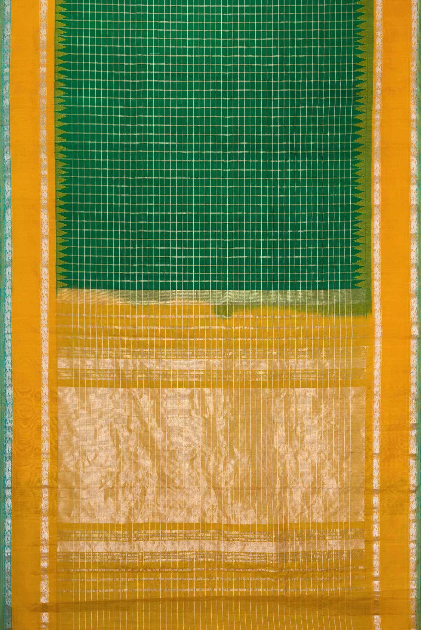 Green Gadwal Silk Saree