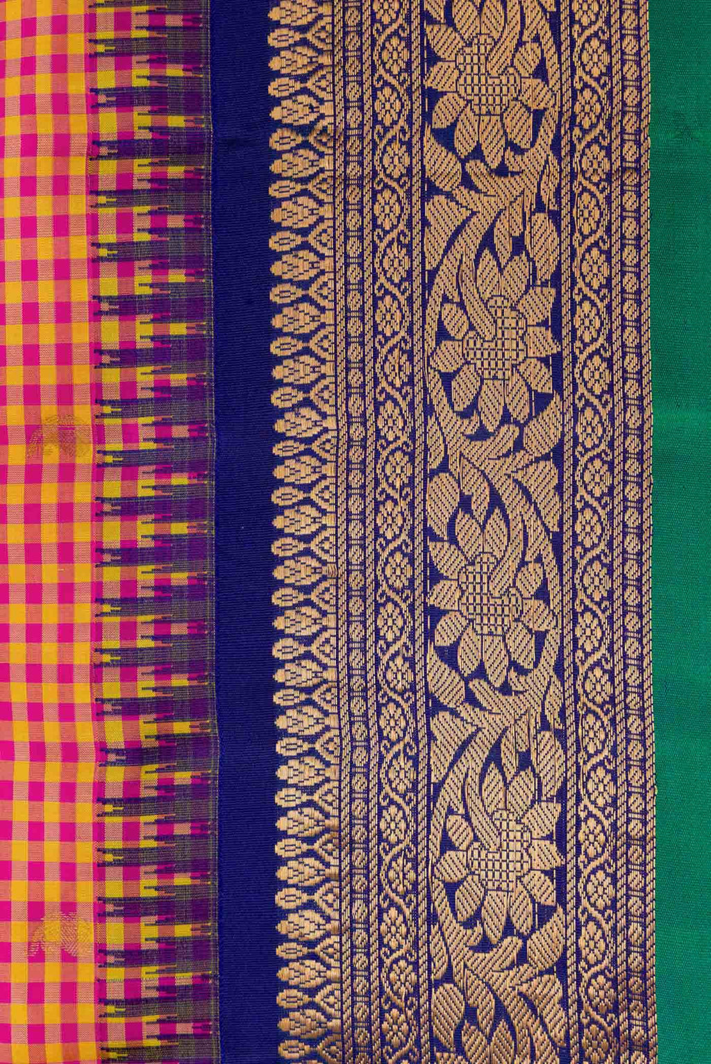 Multi Gadwal Silk Saree