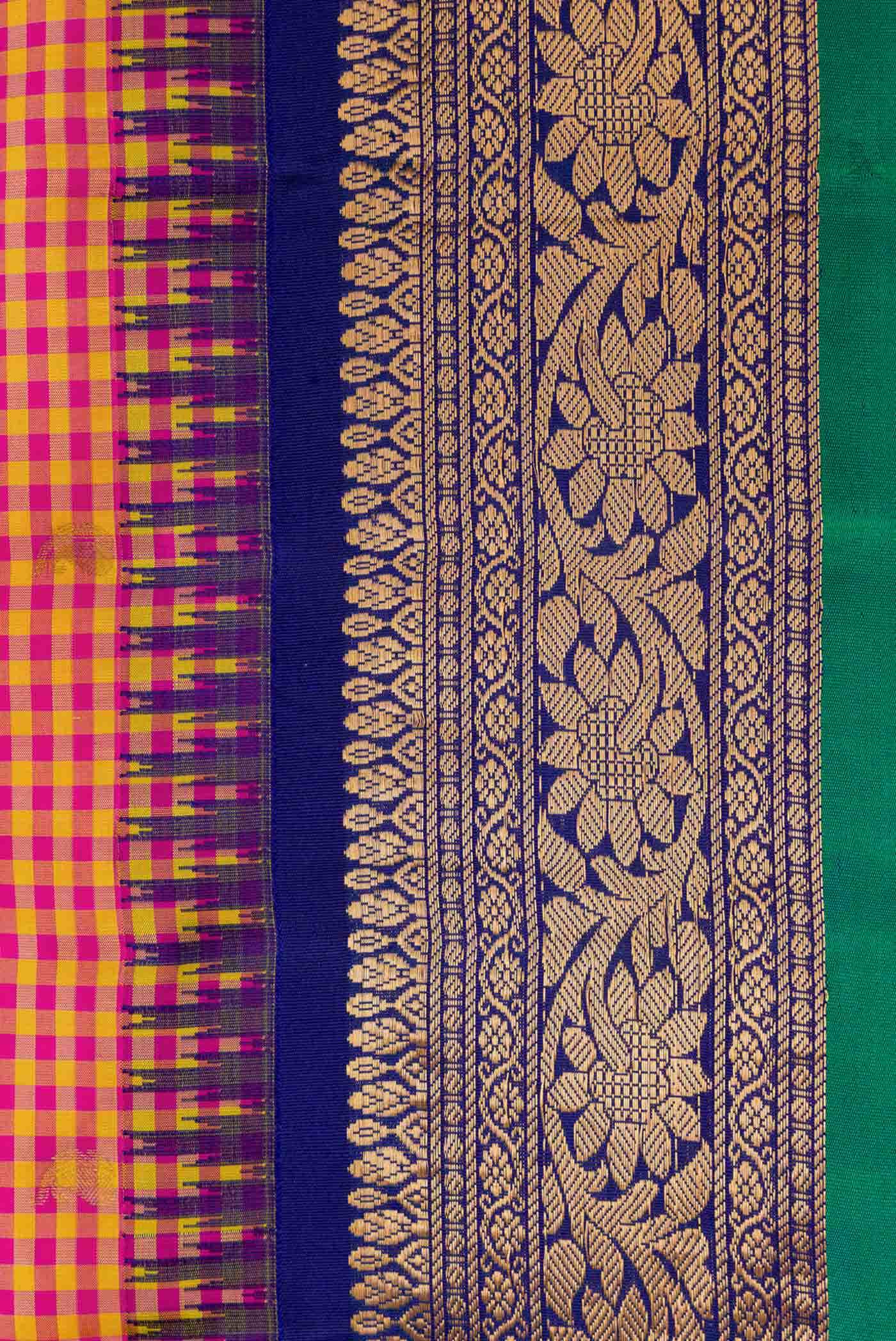 Multi Gadwal Silk Saree