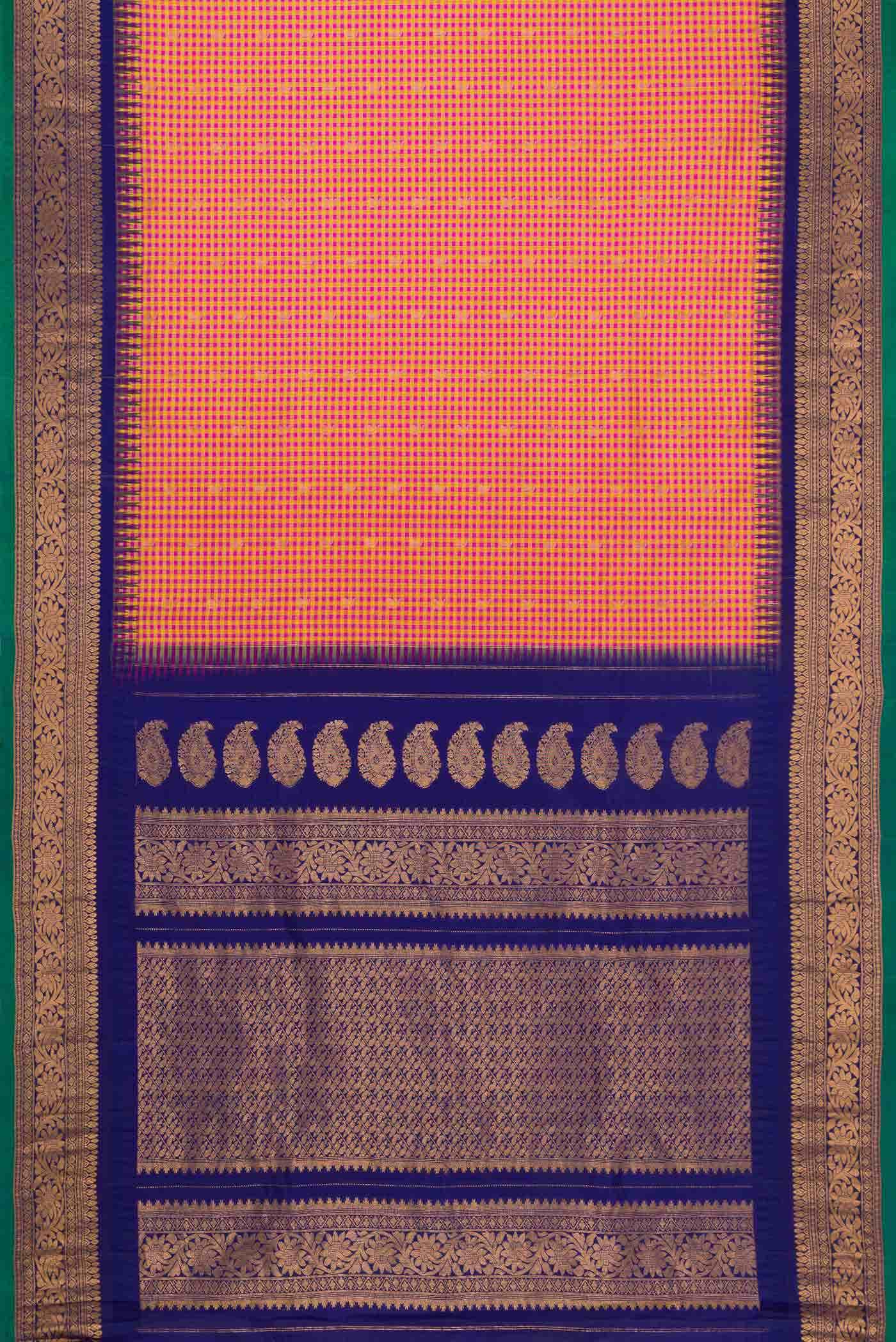 Multi Gadwal Silk Saree