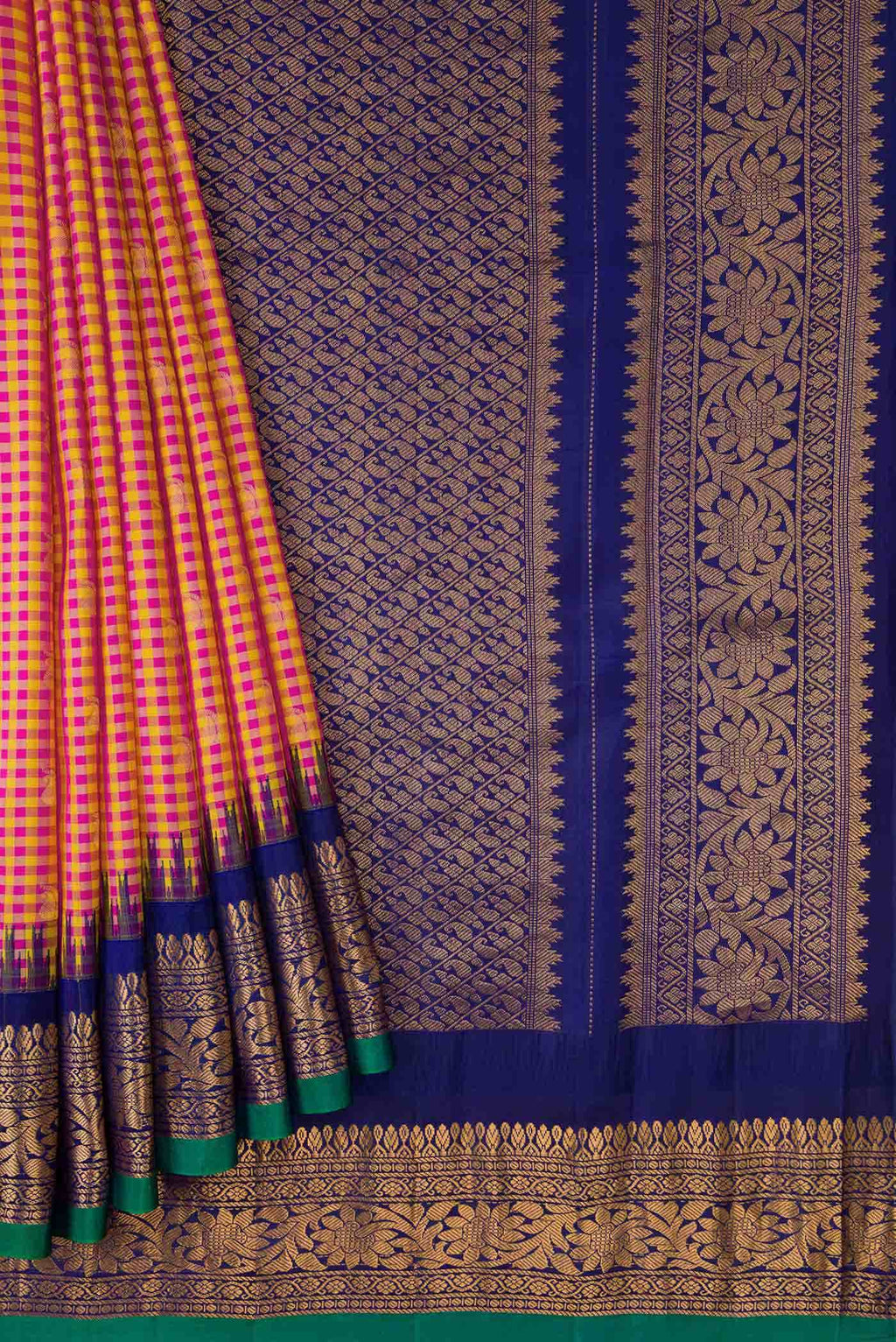 Multi Gadwal Silk Saree