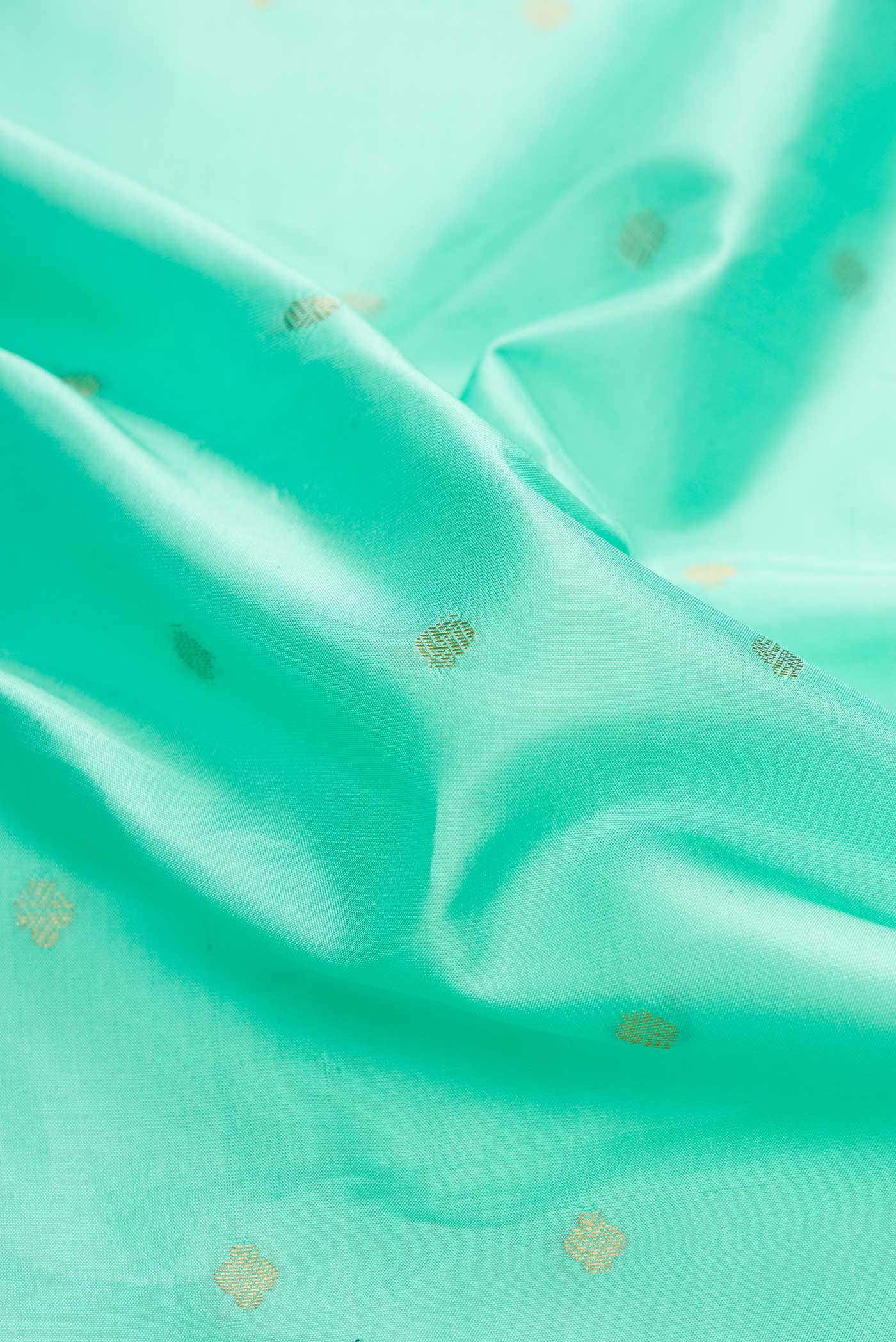 Sea Green Dual Tone Gadwal Silk Saree