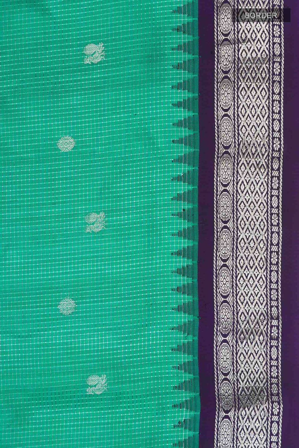 Green Gadwal Silk Saree
