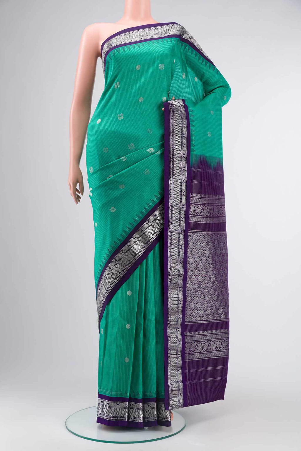 Green Gadwal Silk Saree