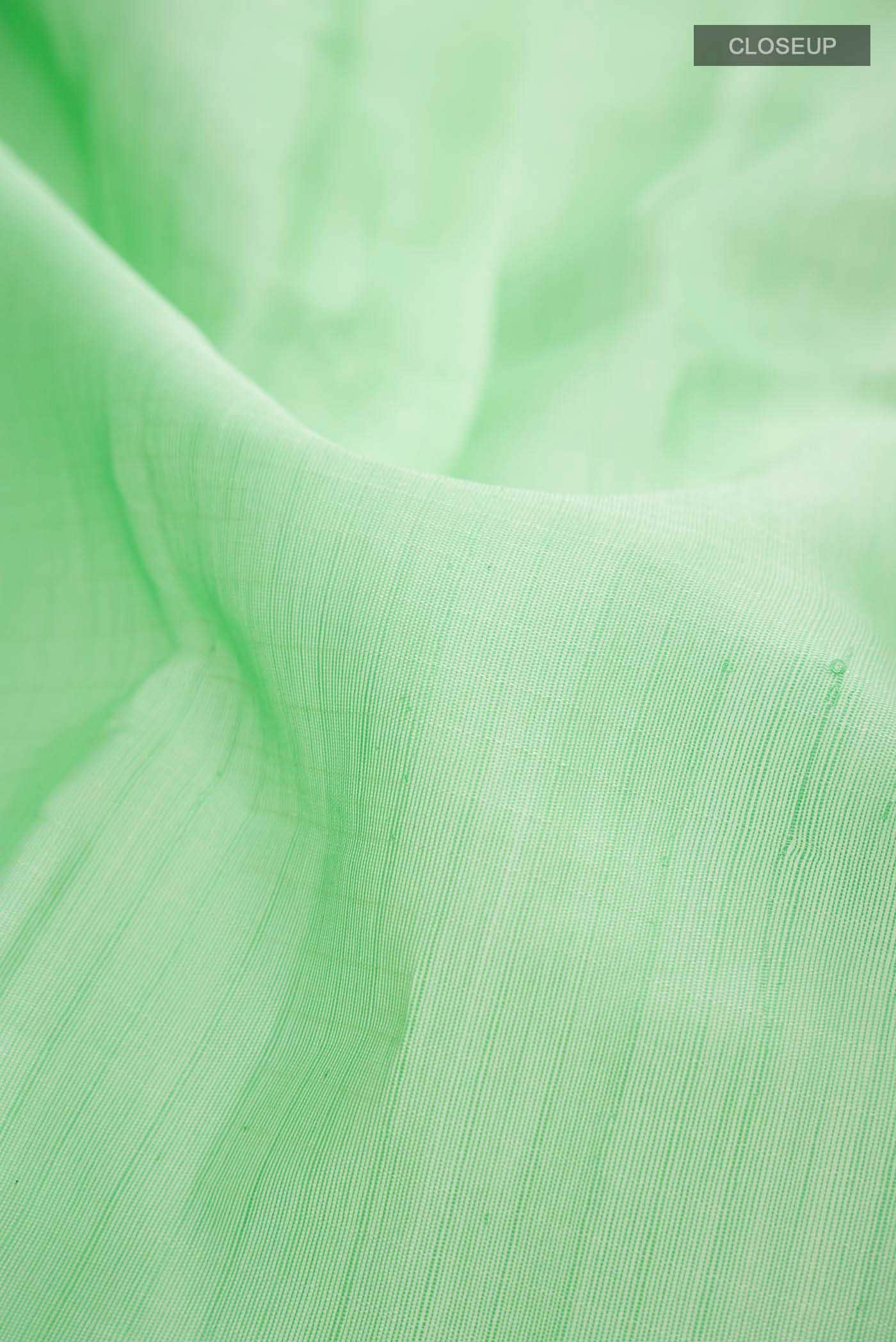 Green Gadwal cotton Saree