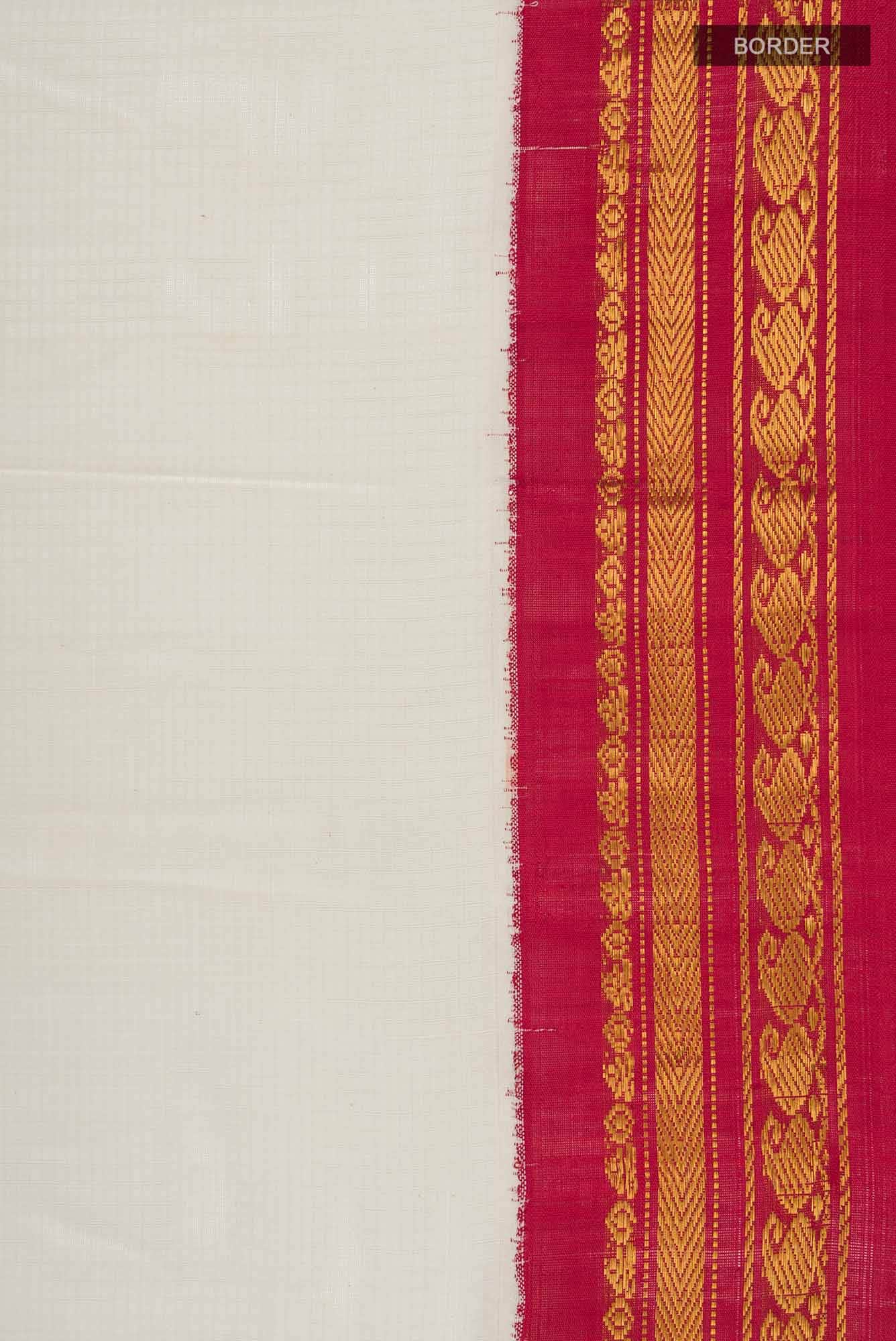 White Cotton Saree