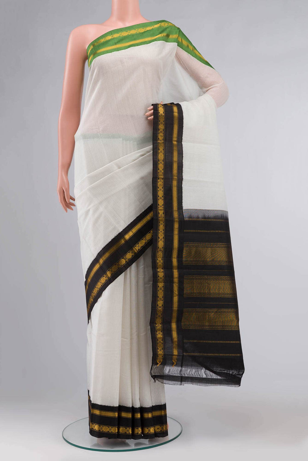 White Cotton Saree