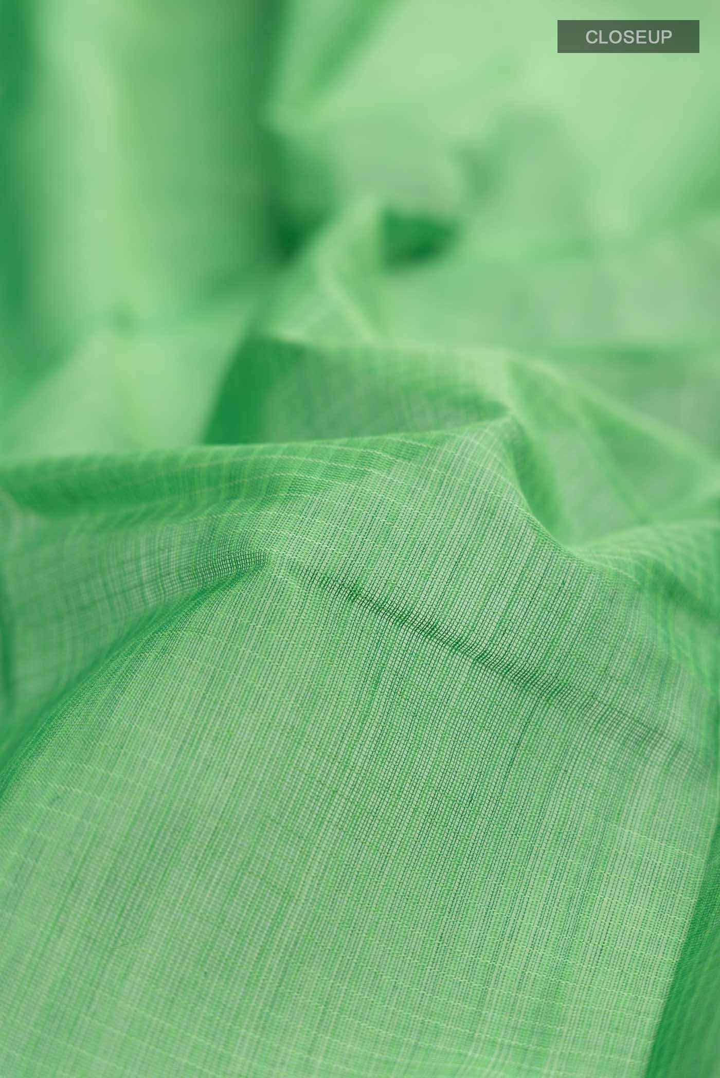 Green Gadwal cotton Saree