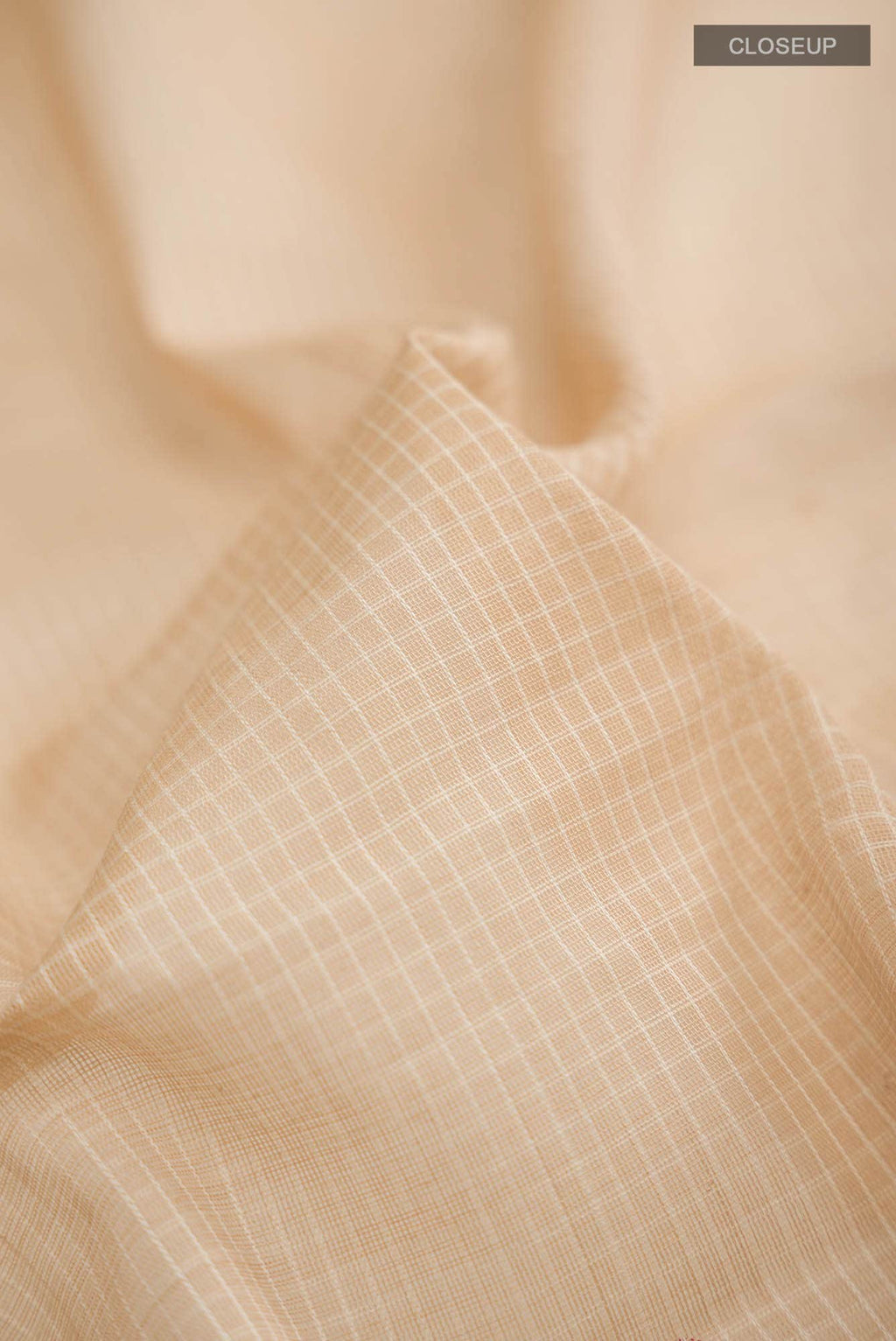 Beige Gadwal cotton Saree