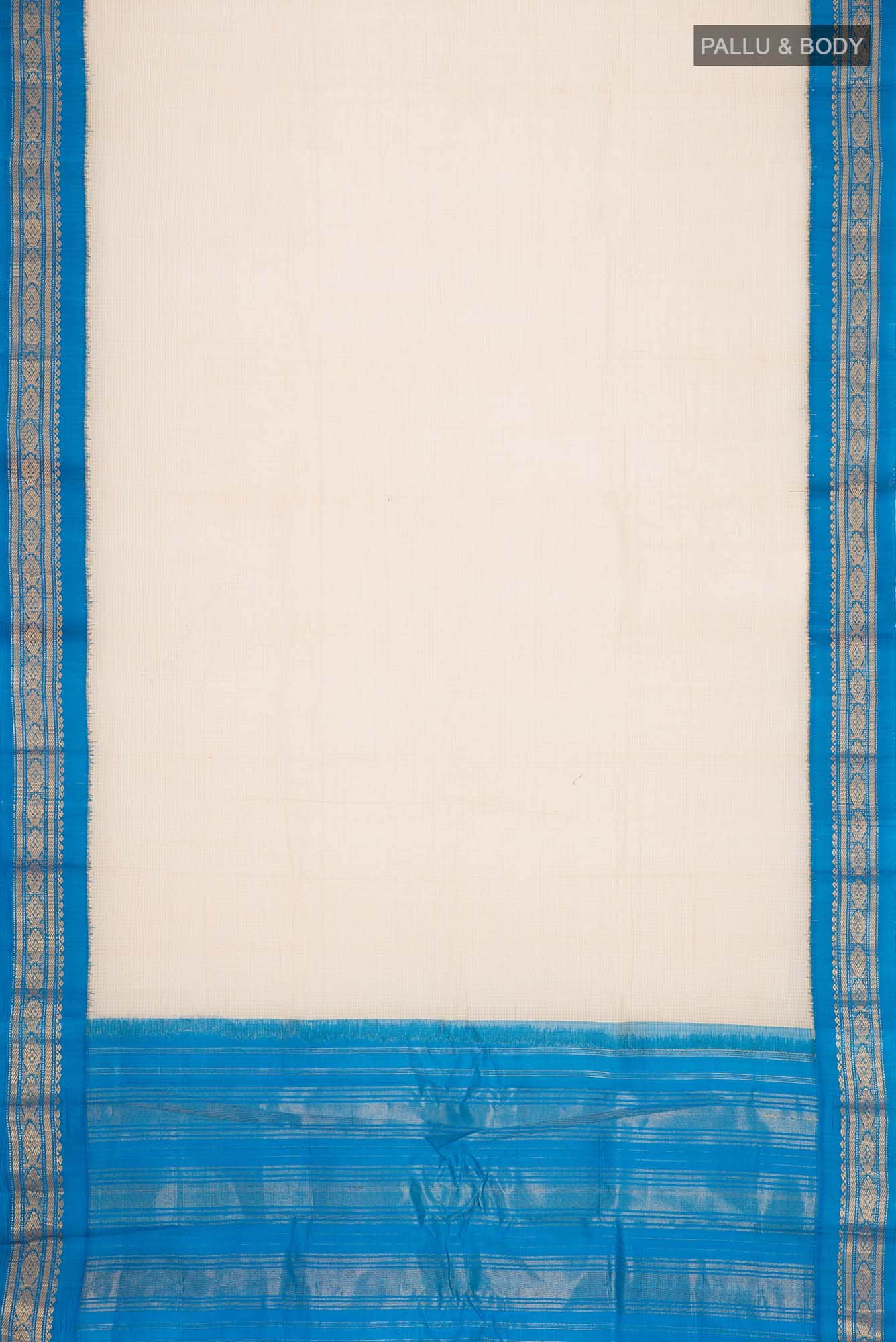 Beige Gadwal cotton Saree