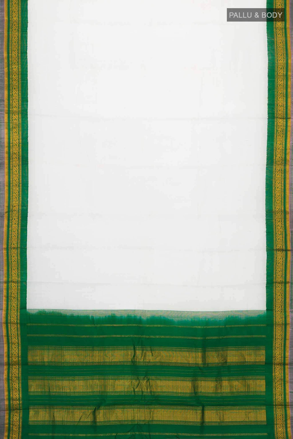 Grey Gadwal cotton Saree