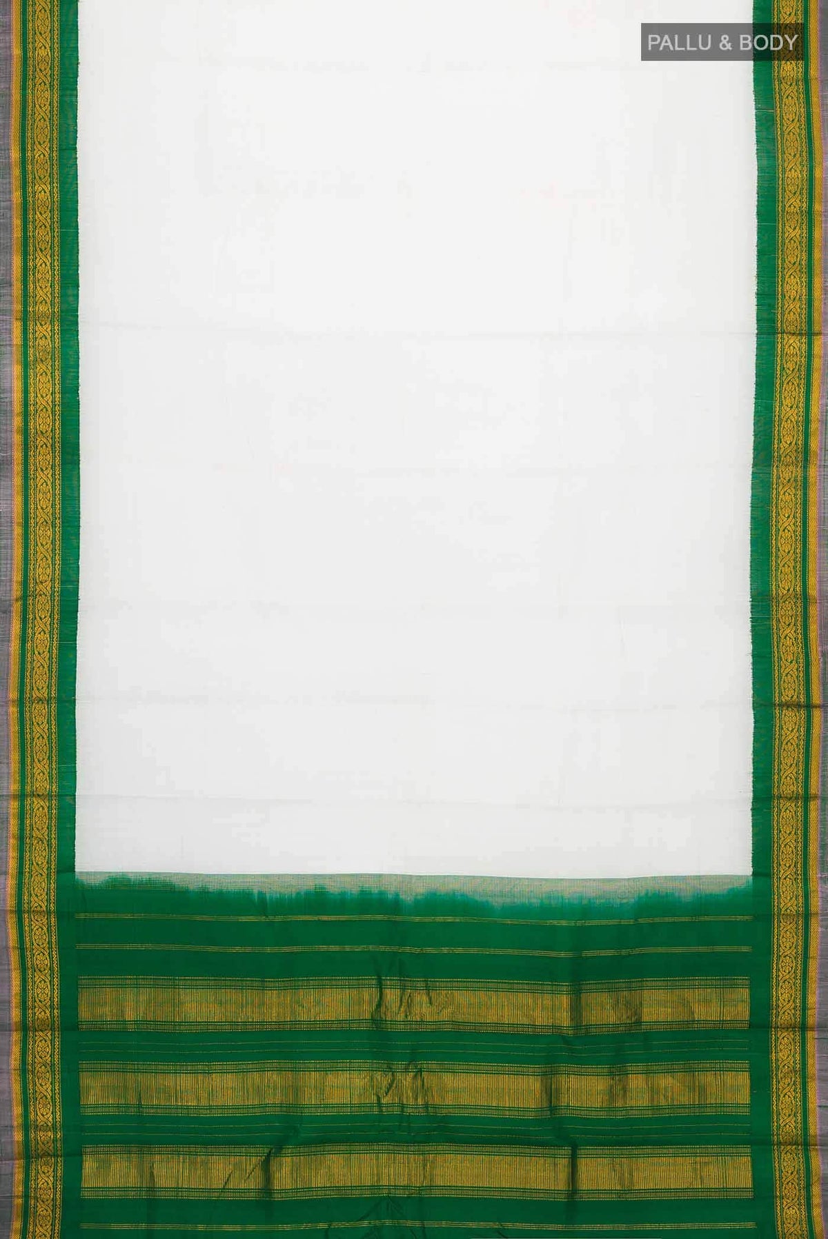 Grey Gadwal cotton Saree