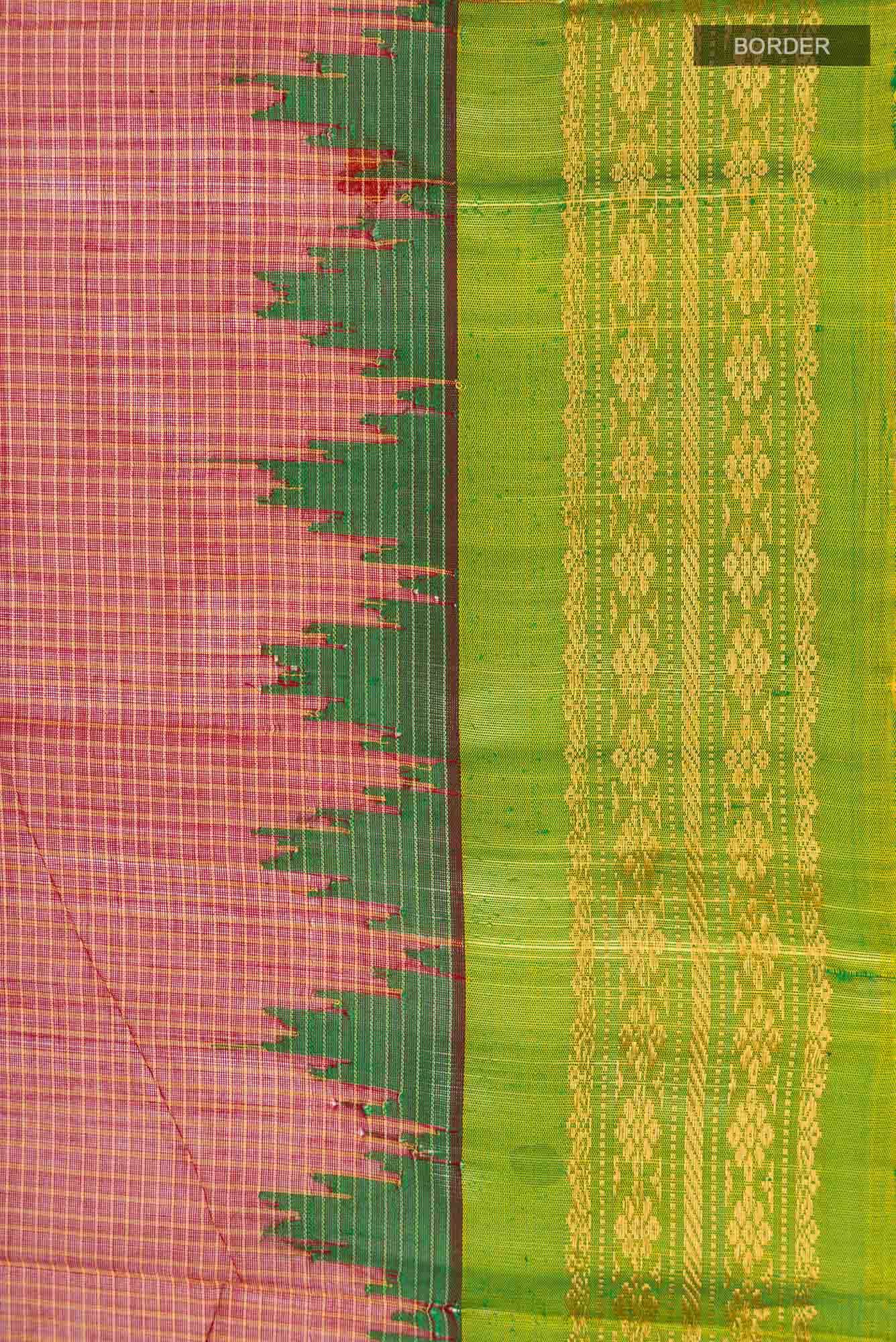Maroon Gadwal cotton Saree