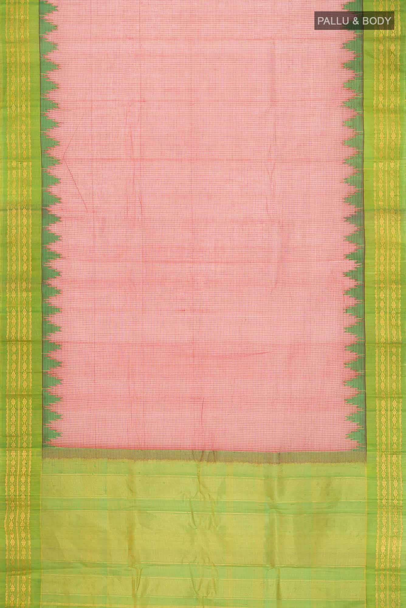 Maroon Gadwal cotton Saree
