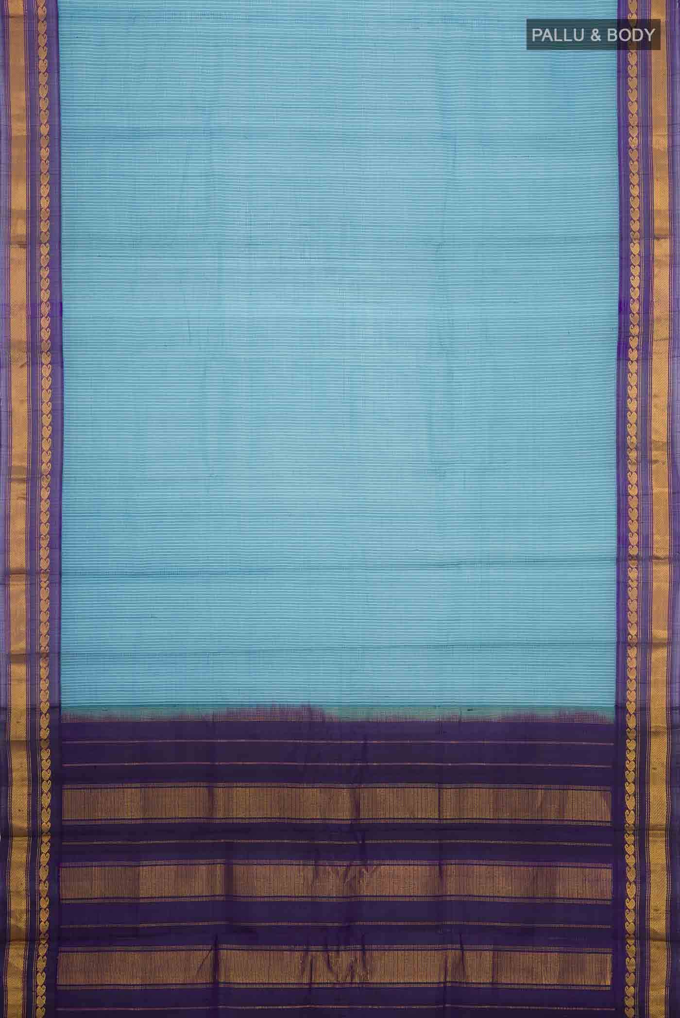 Blue Gadwal cotton Saree