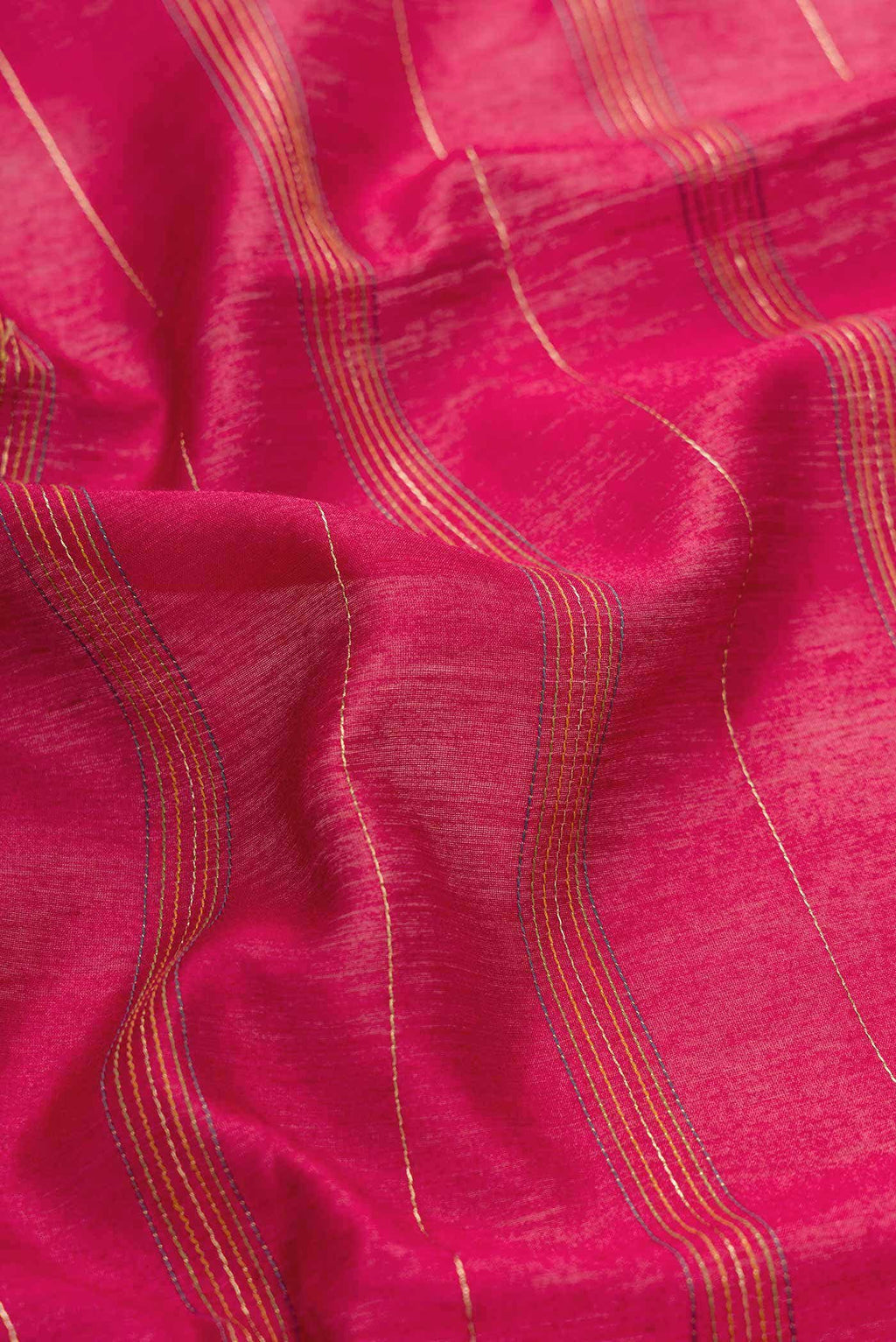 Maroon Tussar Silk Saree