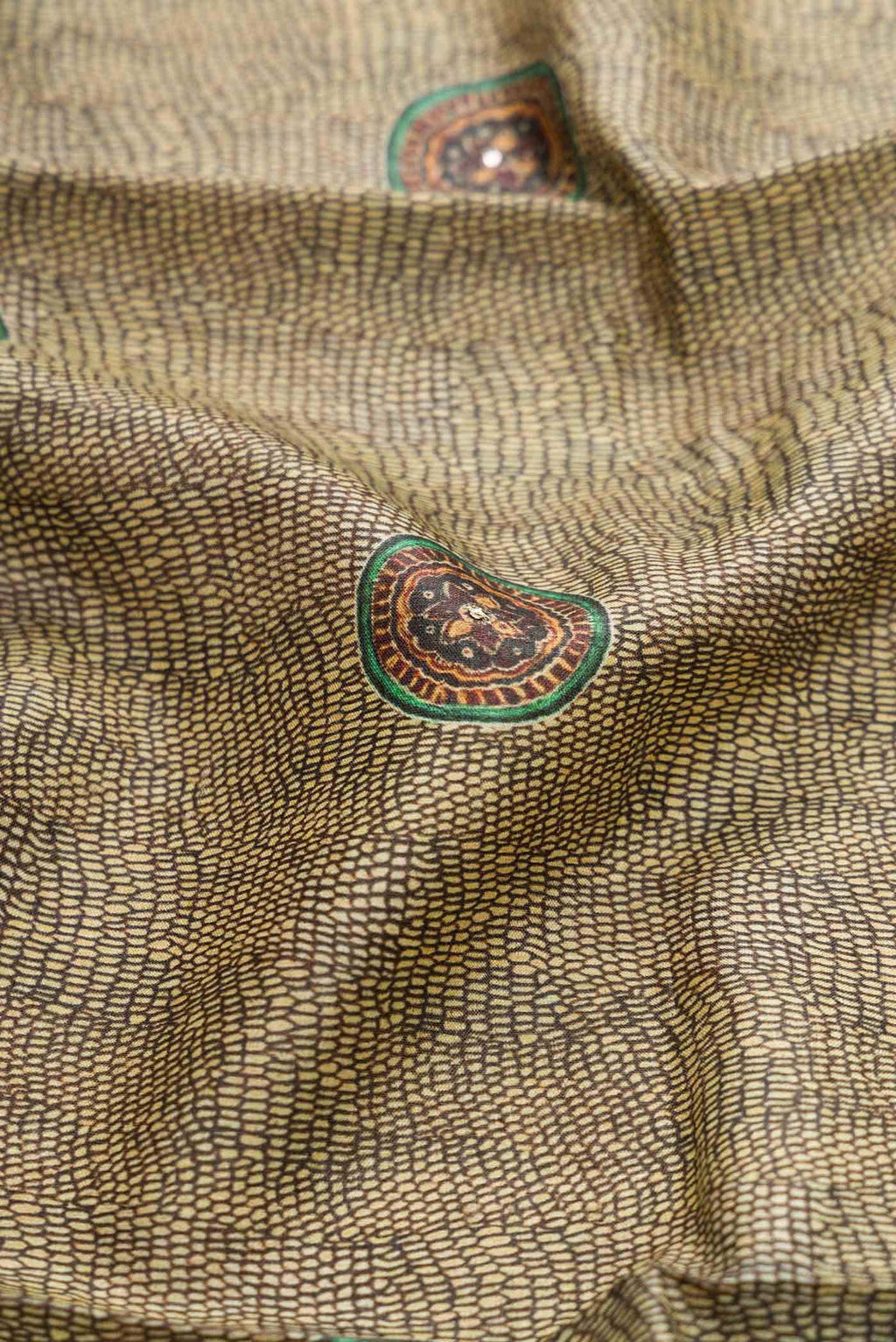Light Green Tussar Silk Saree