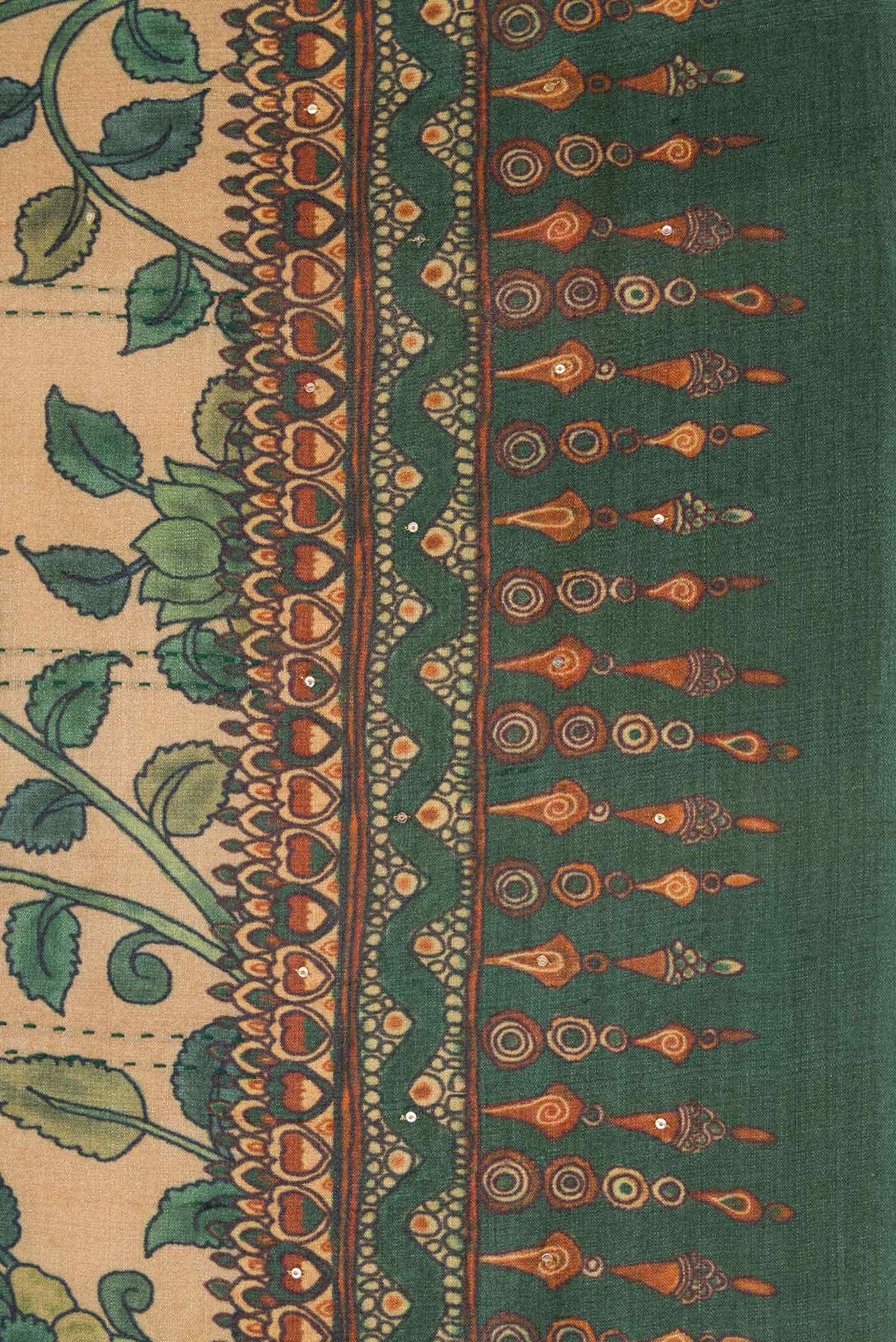 Sandal Tussar Silk Saree