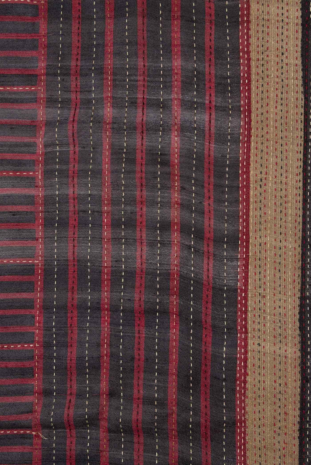 Black Tussar Silk Saree