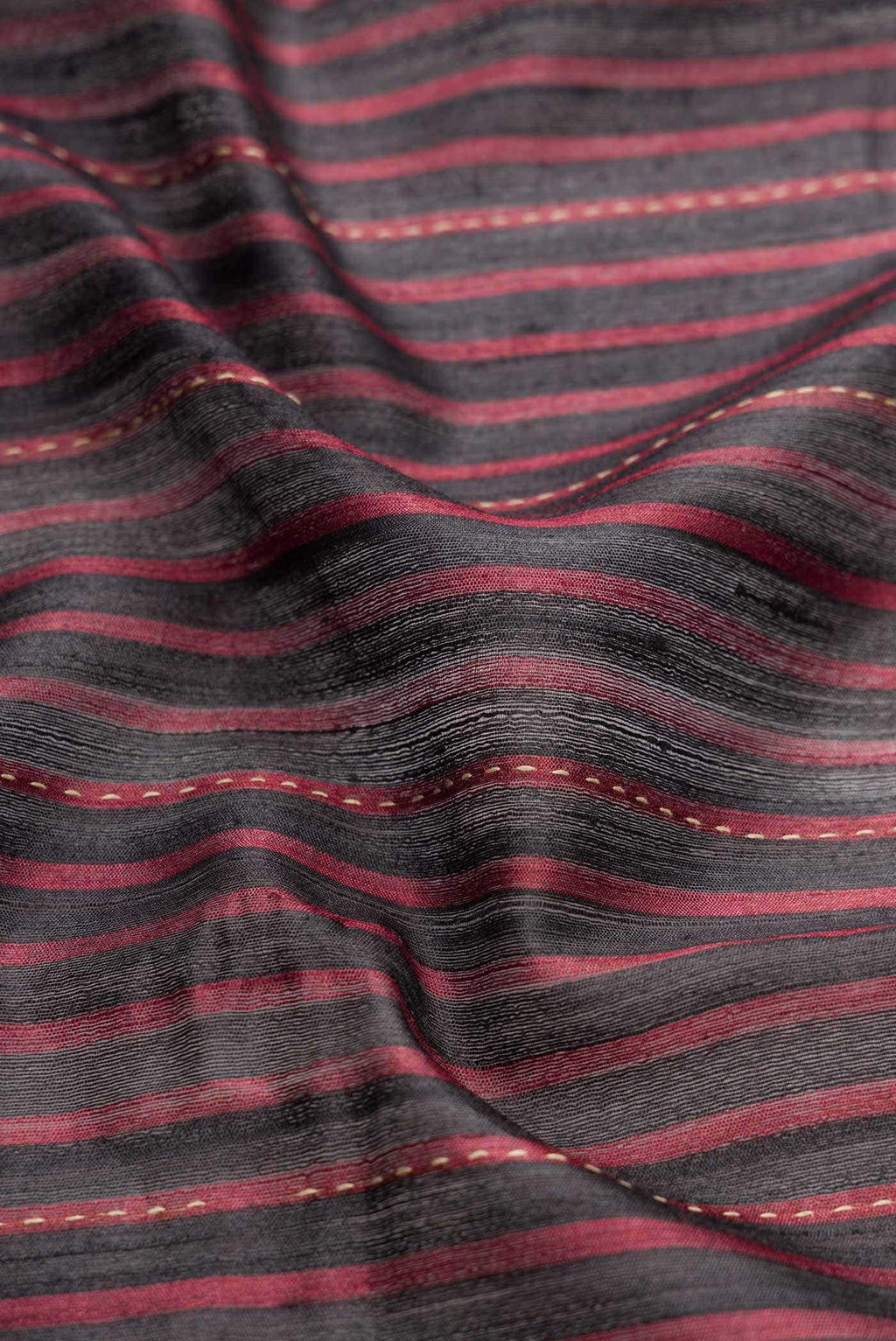 Black Tussar Silk Saree