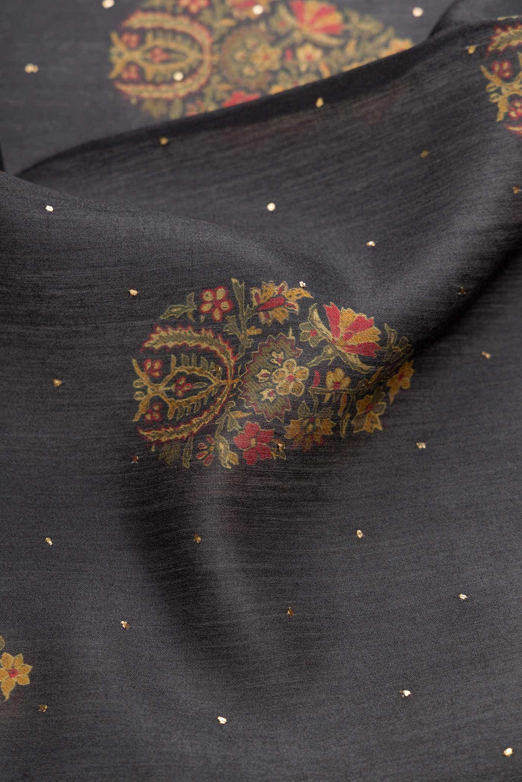 Black Tussar Silk Saree