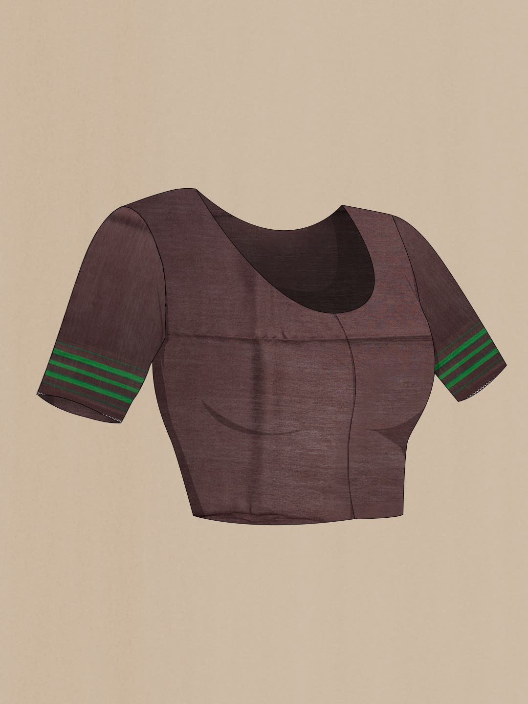 Coffee Brown Dual Tone Jute Silk Saree