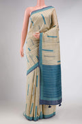 Sandal Dual Tone Jute Silk Saree