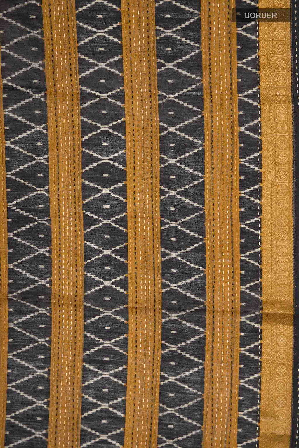 Black Bhagalpuri Tussar Silk Saree