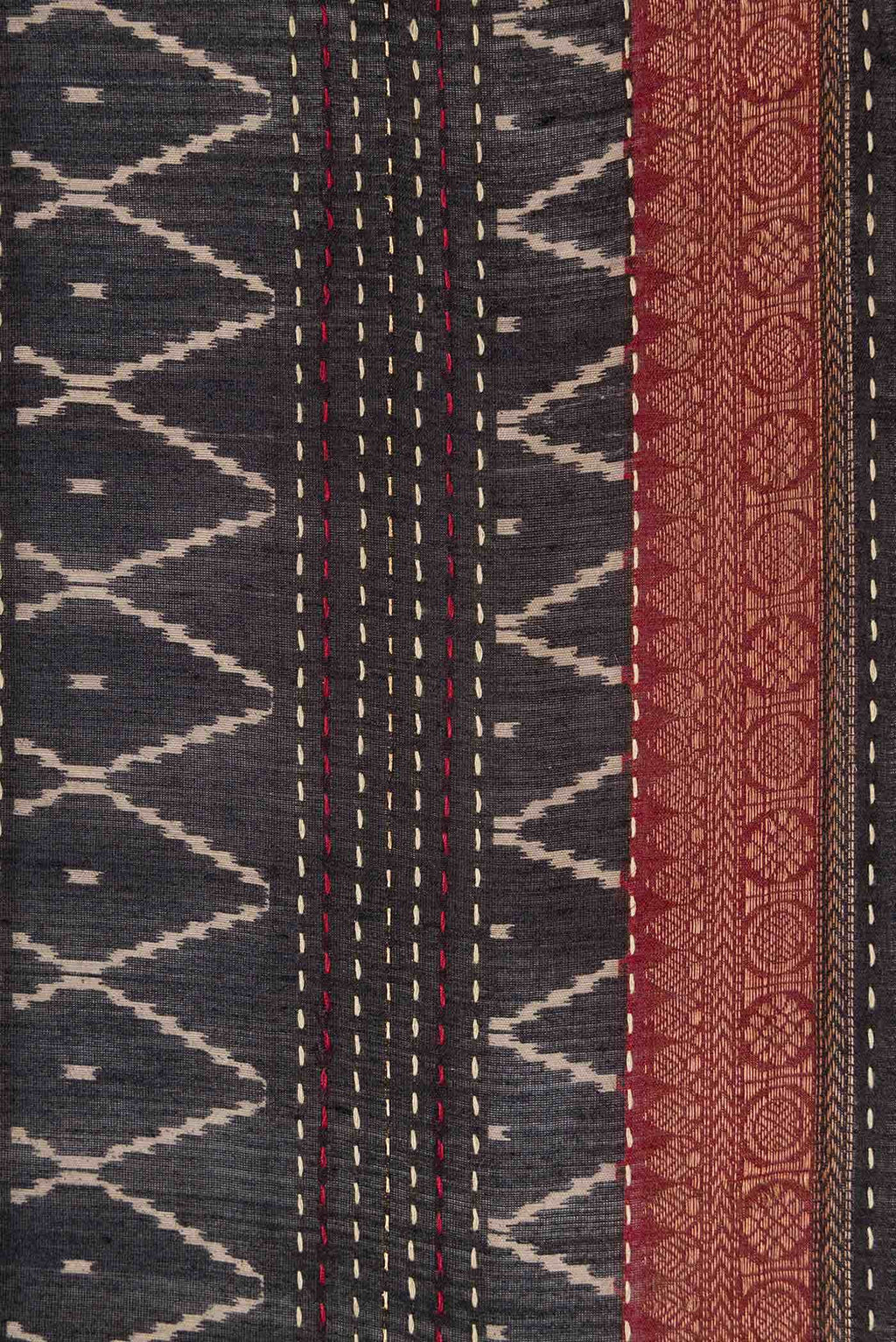 Black Tussar Silk Saree