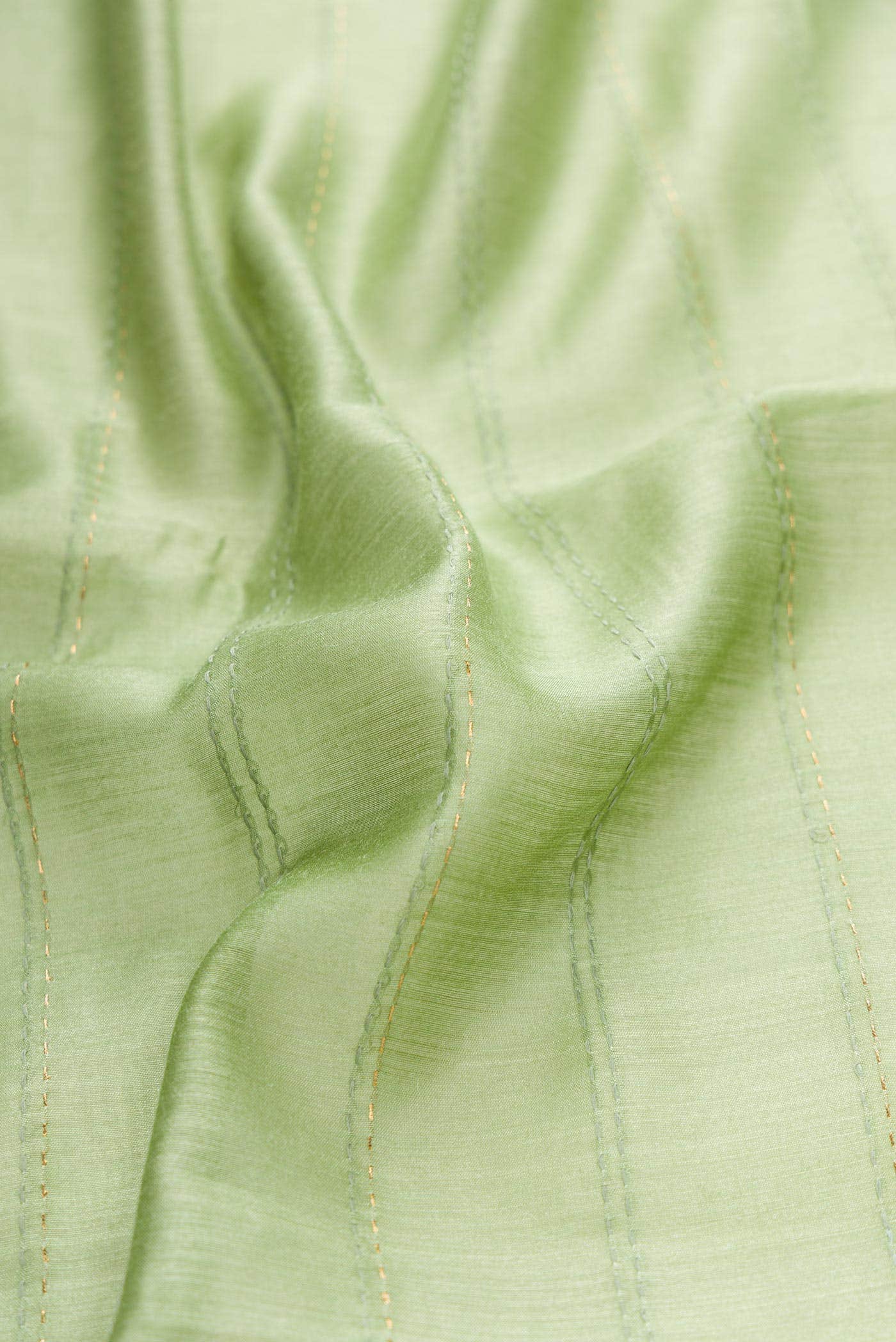 Green Dual Tone Tussar Silk Saree