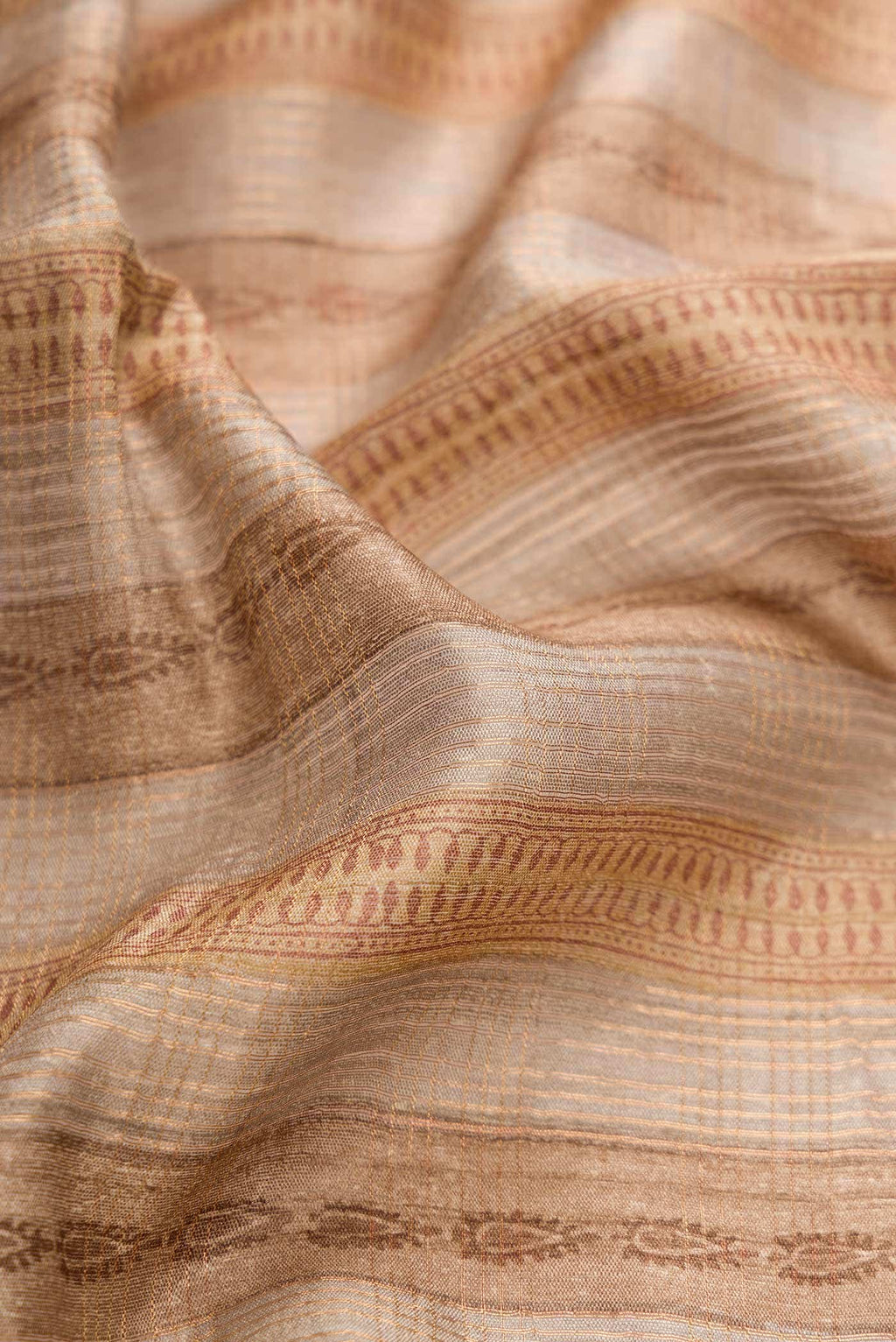 Grey Tussar Silk Saree