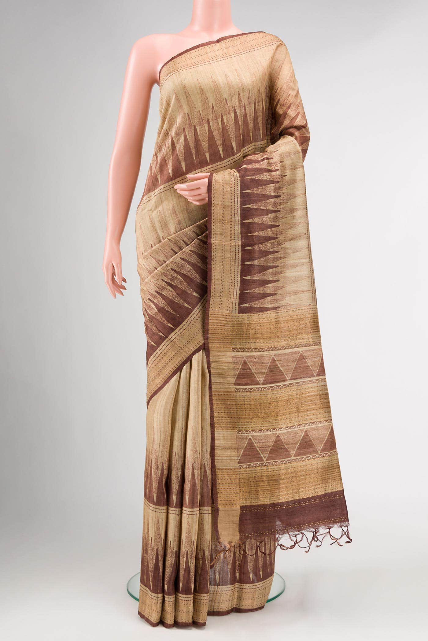 Multi Tussar Silk Saree