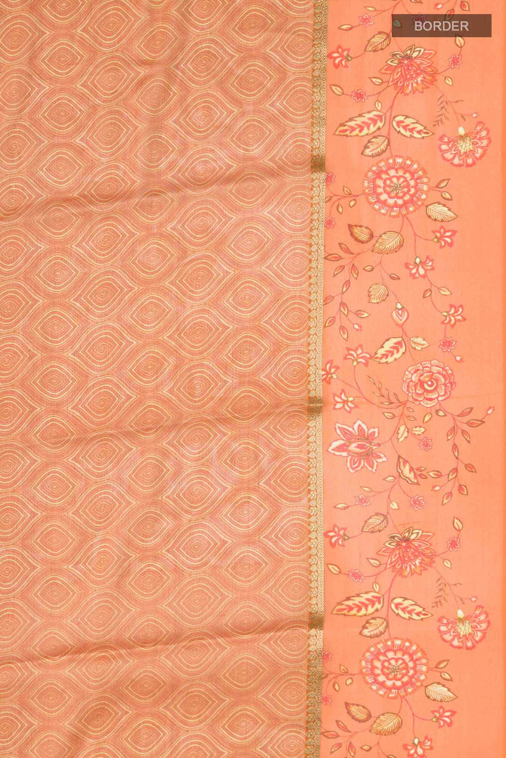 Orange Mysore Georgette Saree
