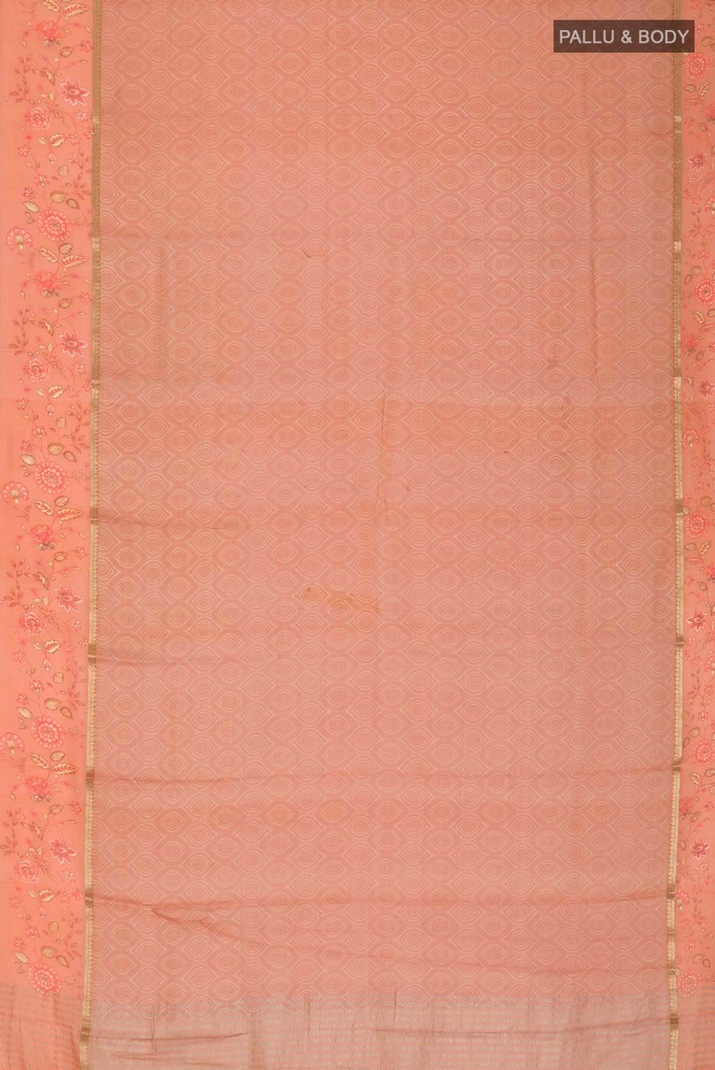 Orange Mysore Georgette Saree