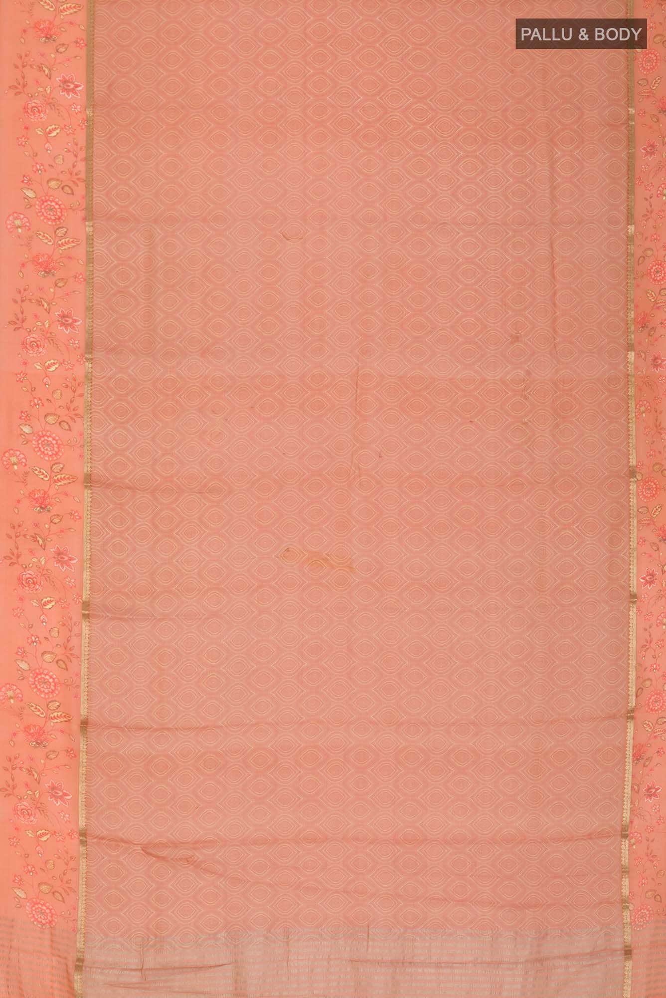 Orange Mysore Georgette Saree