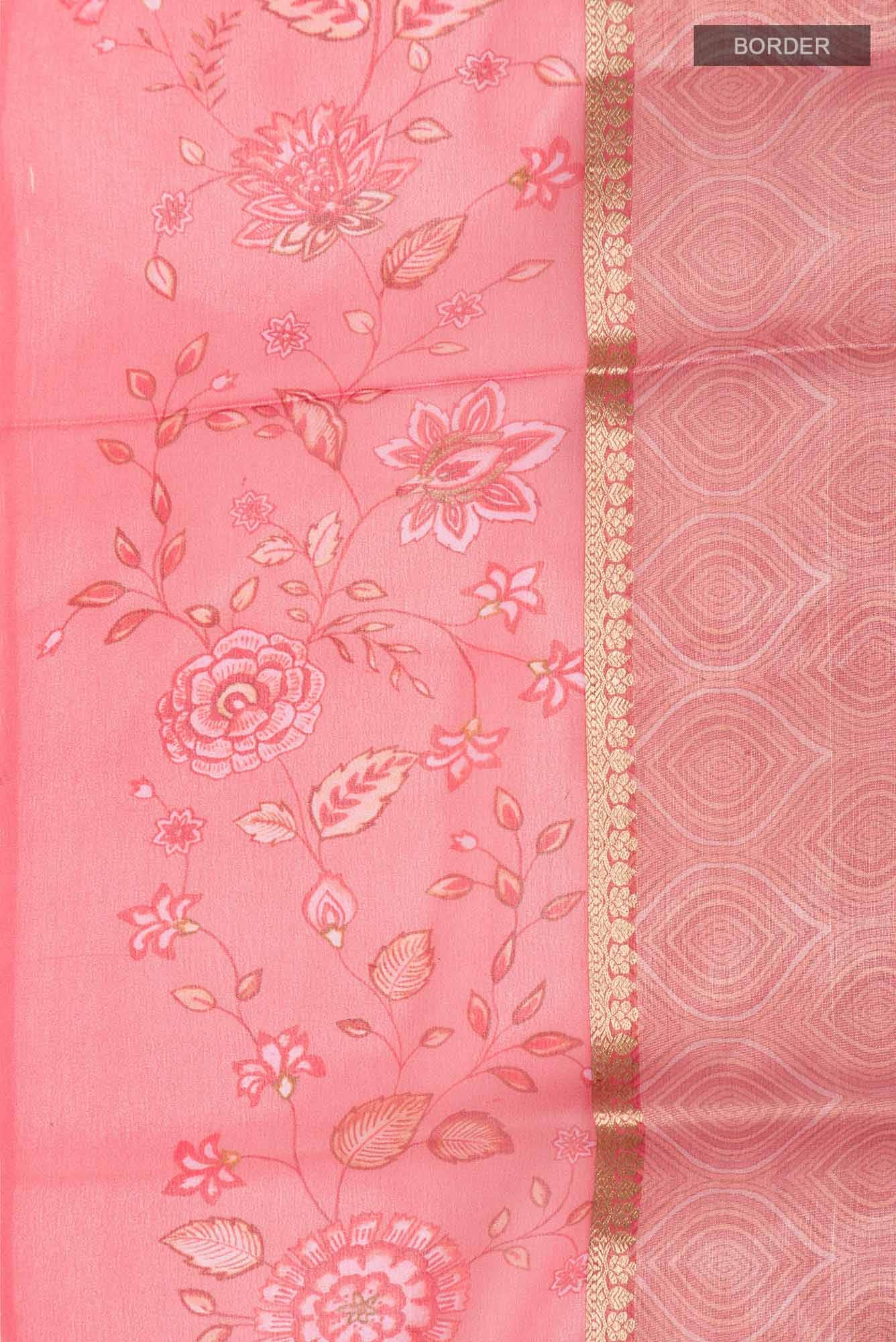 Coral Georgette Saree
