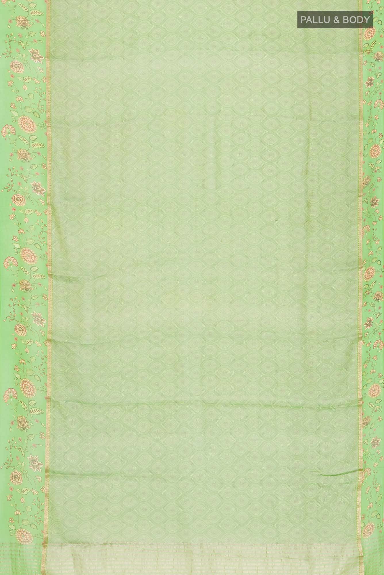 Green Mysore Georgette Saree