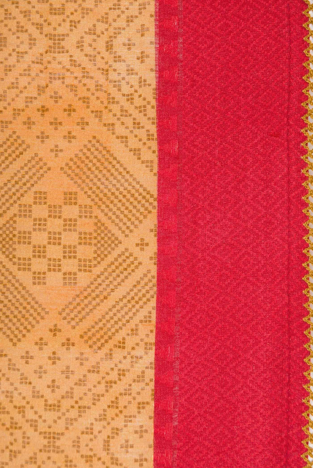Mustard Tussar Silk Saree